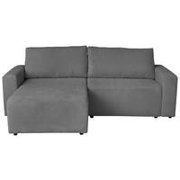 Ecksofa Dallas Boucle Schlammfarben 173x258cm - Schlammfarben/Schwarz, MODERN, Holz/Kunststoff (173/258cm)