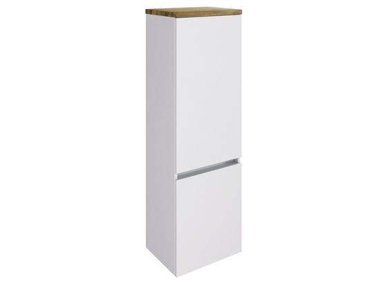 Midischrank mit Türdämpfer Pienza B: 40 cm Weiß - Silberfarben/Weiß, Basics, Holzwerkstoff (40/130/35cm) - Livetastic Midischrank mit Türdämpfer Pienza B: 40 cm Weiß - Silberfarben/Weiß, Basics, Holzwerkstoff (40/130/35cm) - Livetastic