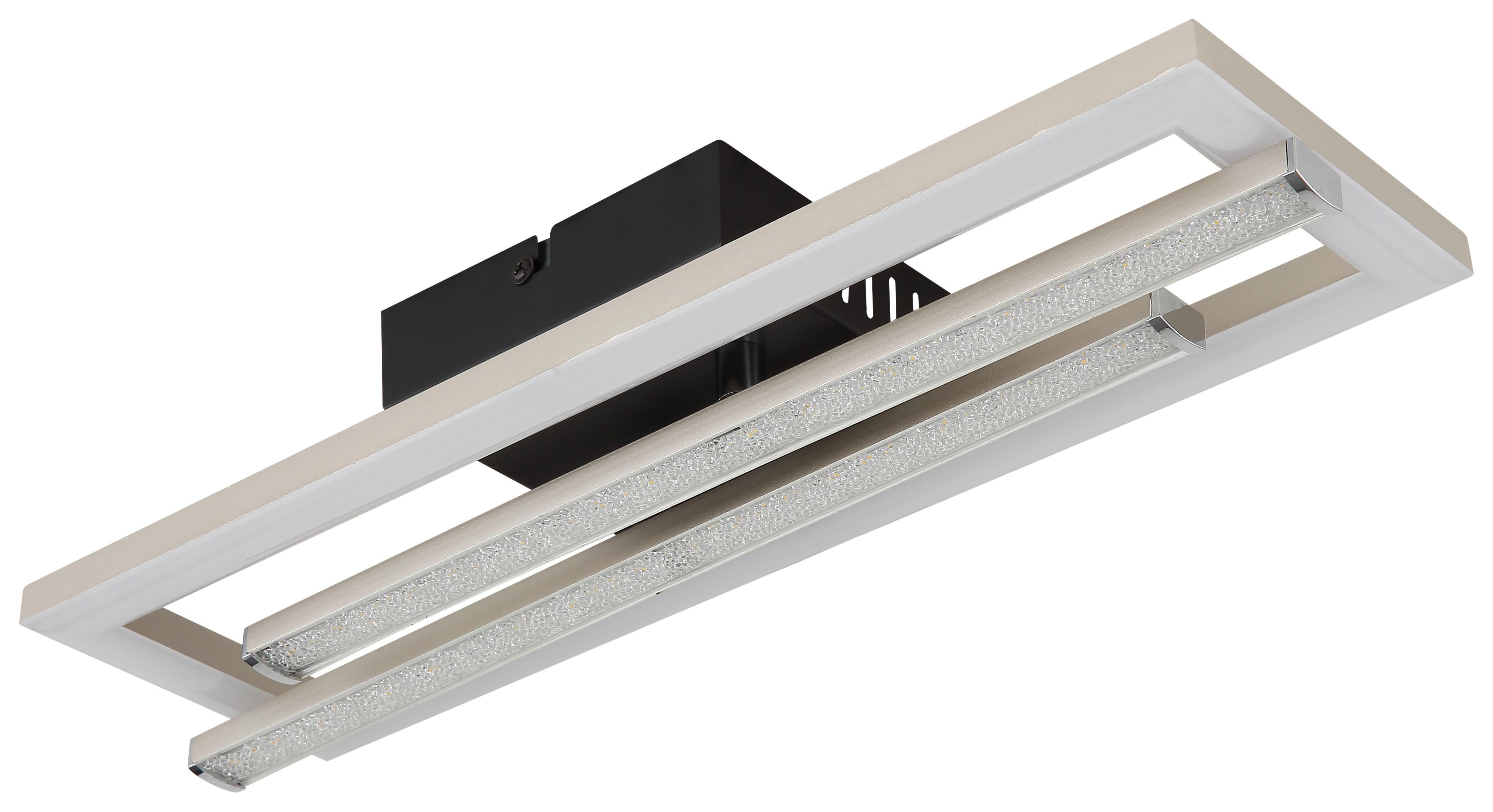 STROPNÉ LED SVIETIDLO WINA - číra/čierna, Modern, kov/plast (40/37,5/6,3cm) - Mömax