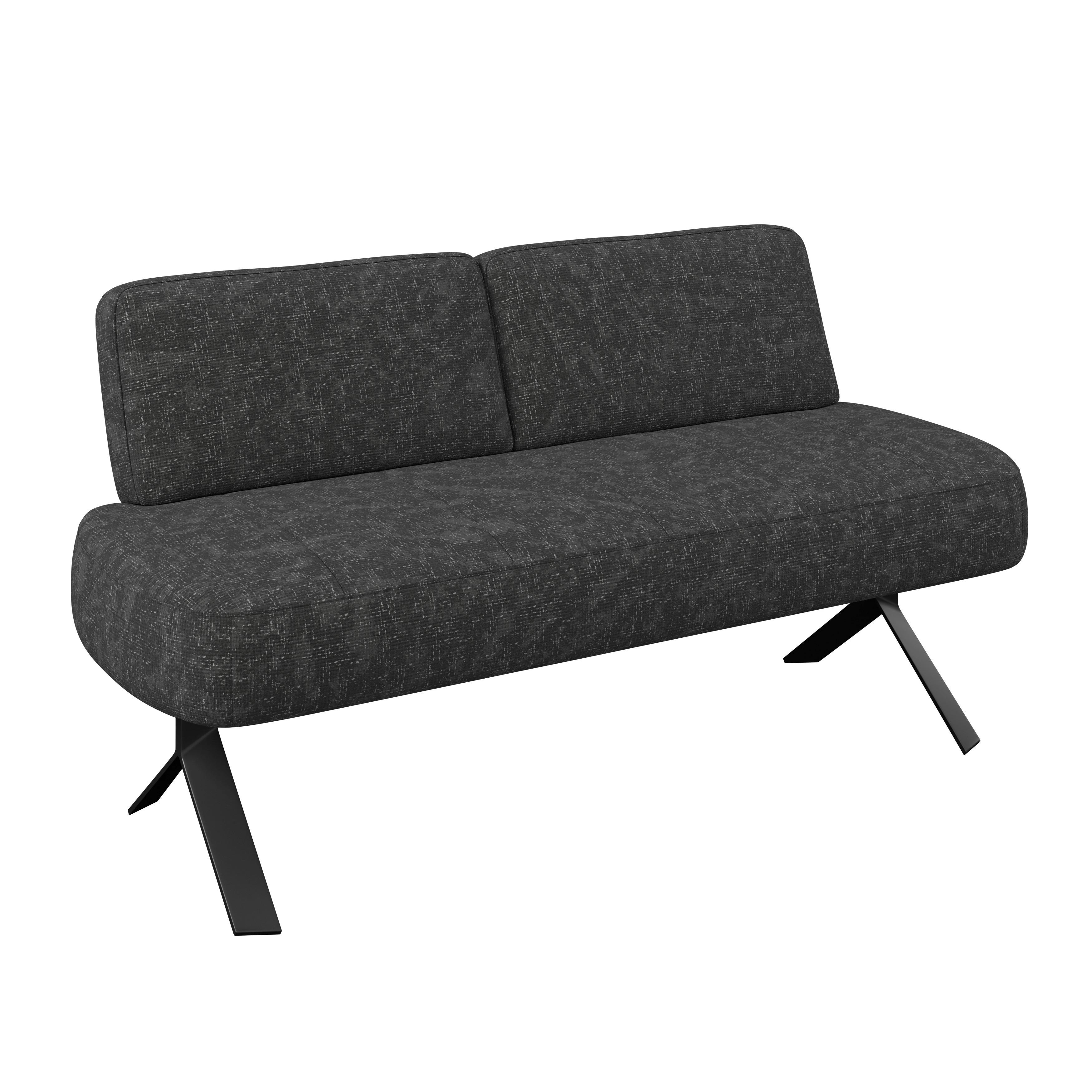 Sitzbank grau/Metallbeine Ulmo B: 162 cm