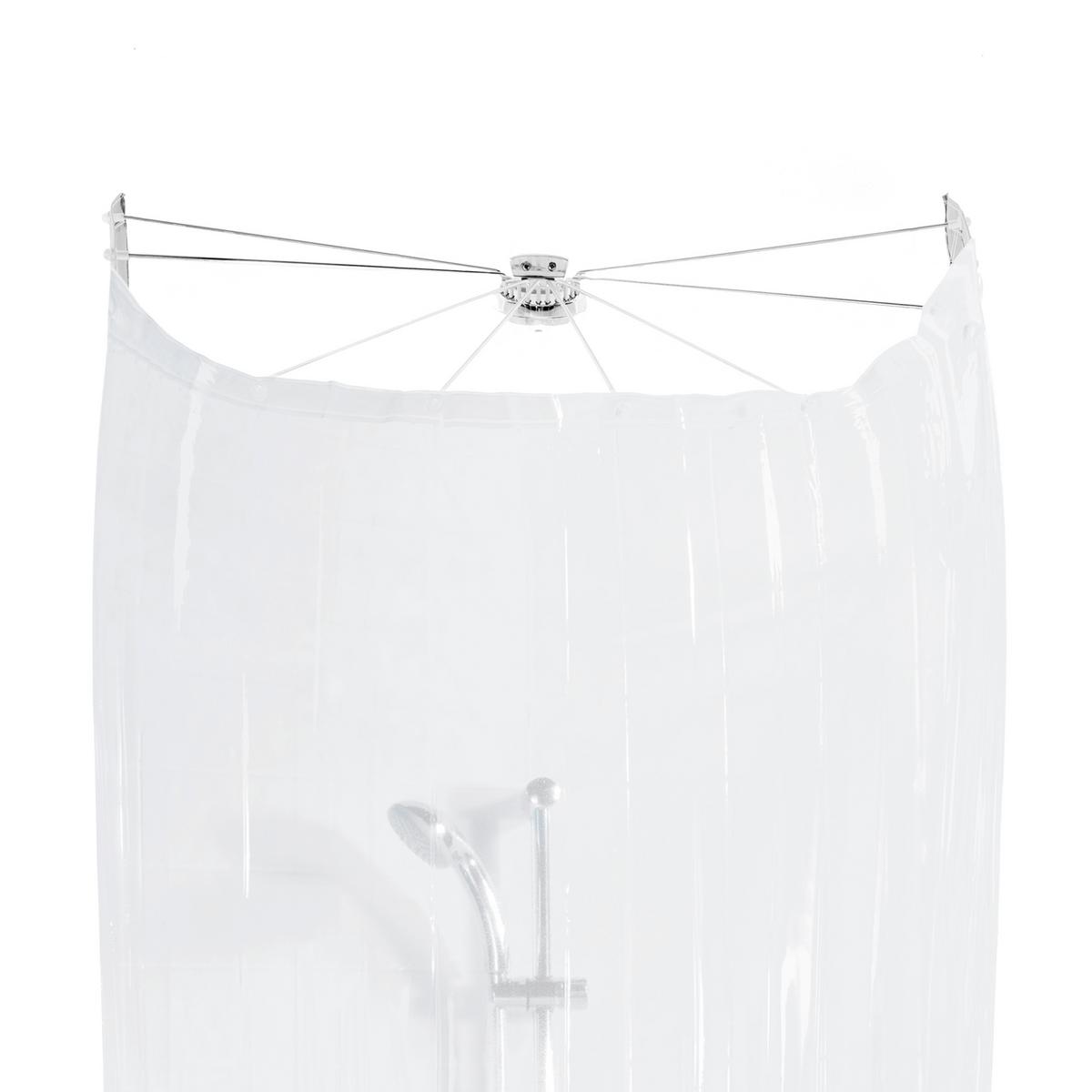 Duschvorhang in Weiß Kunststoff - Weiß, Basics, Kunststoff (200/170cm) - Spirella