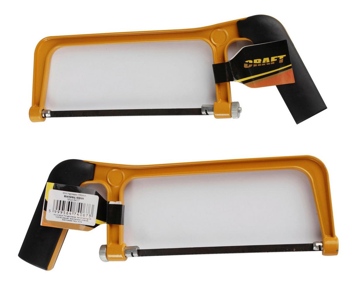 Kézifűrész 15cm - narancs, fém