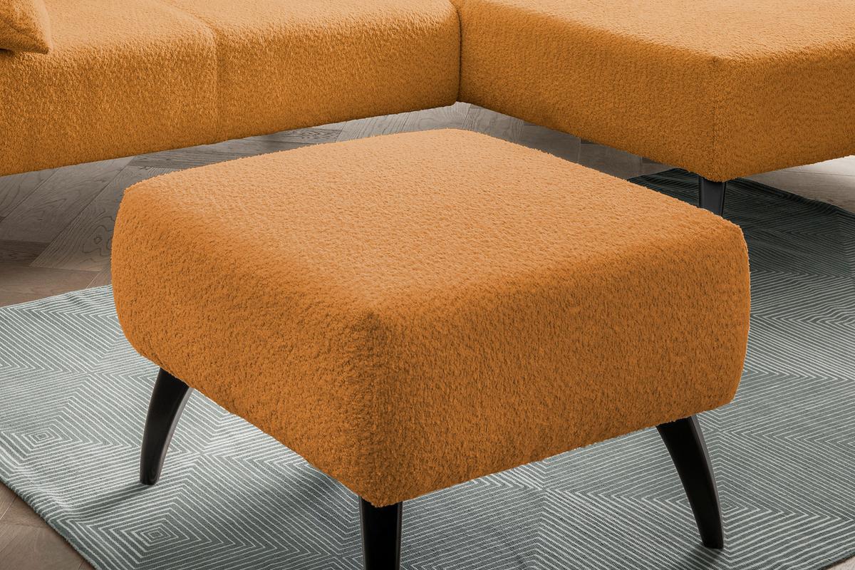 Hocker Colori Goldfarben B: 66 Cm - Goldfarben/Schwarz, MODERN, Holz/Textil (66/44/66cm) - MID.YOU