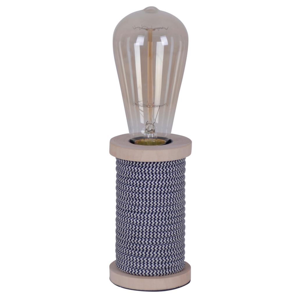 Tischlampe Max Schwarz/Weiß mit Kippschalter