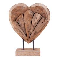 Dekoherz Almada Braun H: 30 cm - Braun, Design, Holz (30cm)
