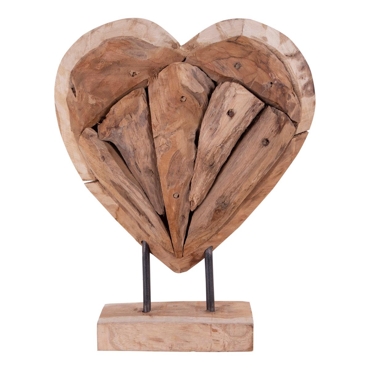 Dekoherz Almada Braun H: 30 cm - Braun, Design, Holz (30cm)