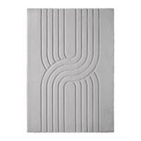 UMELÁ KOŽUŠINA FADIME 3 - sivá, Modern, textil (160/230cm) - Mömax