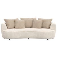 Mega Kanapé Levi - bézs, Lifestyle, textil (229/66/115cm)