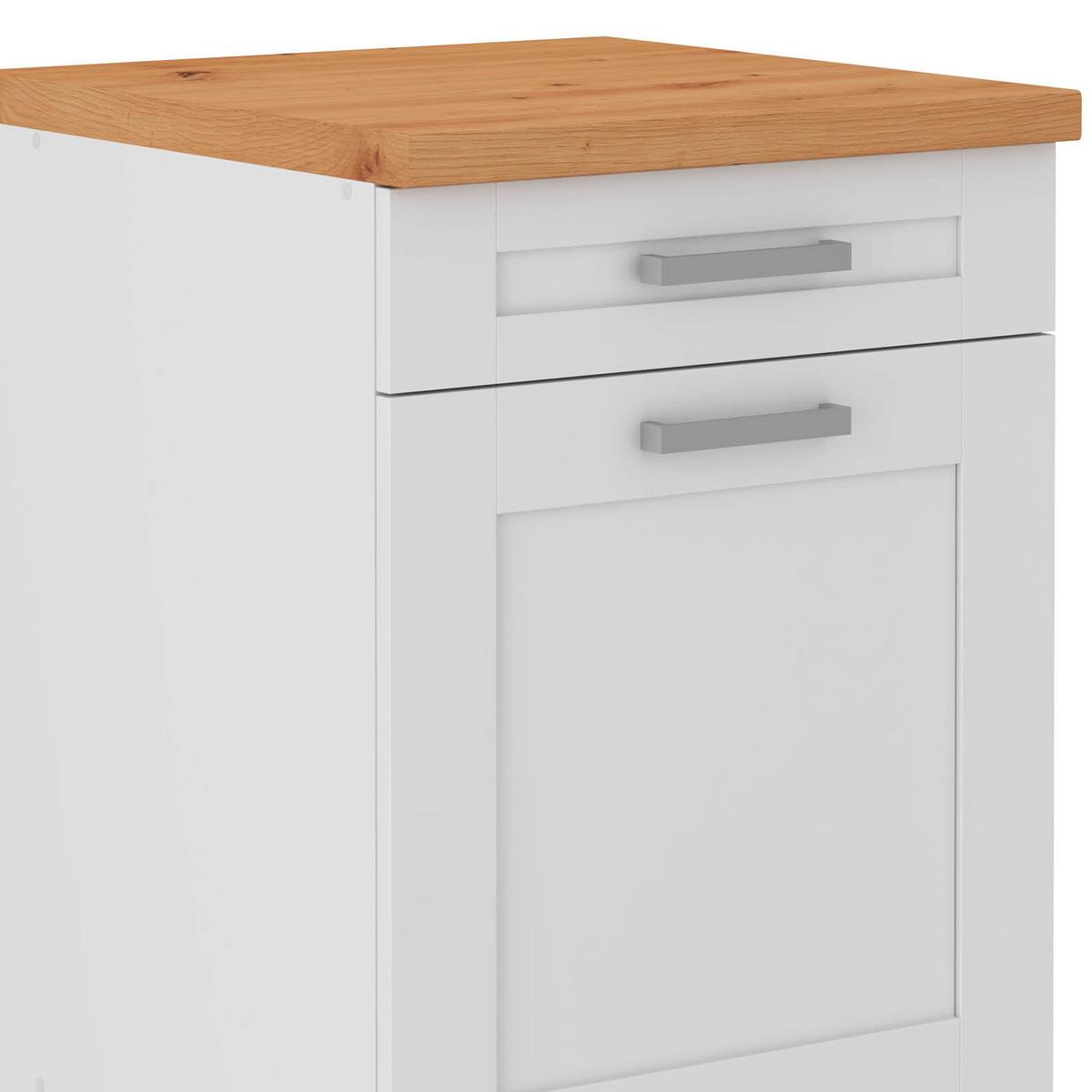 SPODNÁ KUCHYNSKÁ SKRINKA LUISA        US60 - biela/dub artisan, Romantik / Landhaus, kov/kompozitné drevo (60/86/60cm) - Ondega
