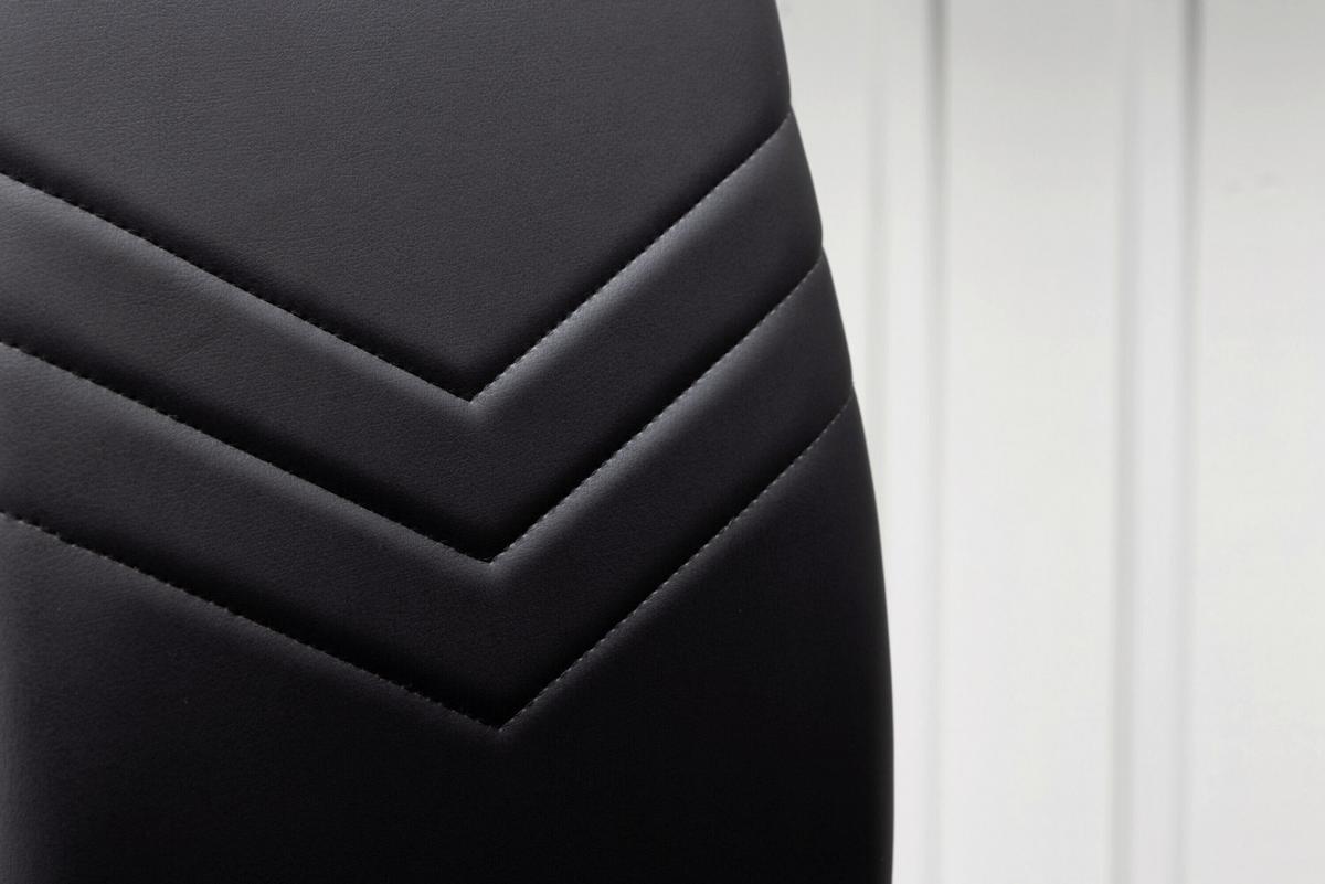 Stuhl Lily Schwarz/Chromfarben B: 40 cm - Chromfarben/Schwarz, MODERN, Textil/Metall (40/89/43cm) - Livetastic