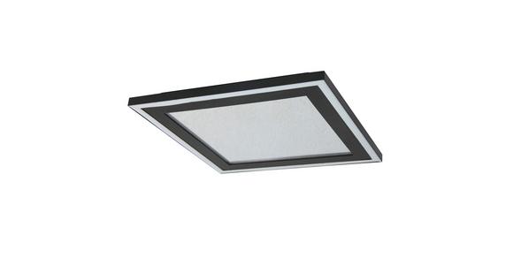 Led-deckenleuchte Raphael - Opal/Schwarz, MODERN, Kunststoff/Metall (33/33/3,5cm) - Luca Bessoni