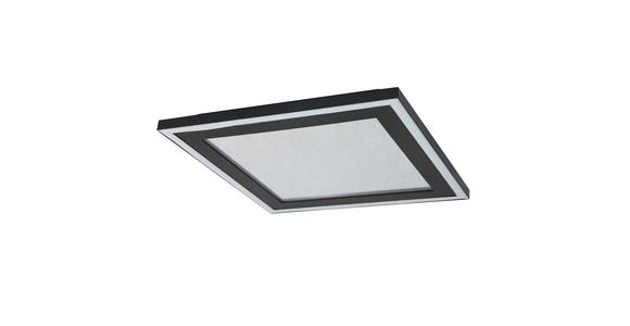 LED-Deckenleuchte Raphael - Opal/Schwarz, MODERN, Kunststoff/Metall (33/33/3,5cm) - Luca Bessoni