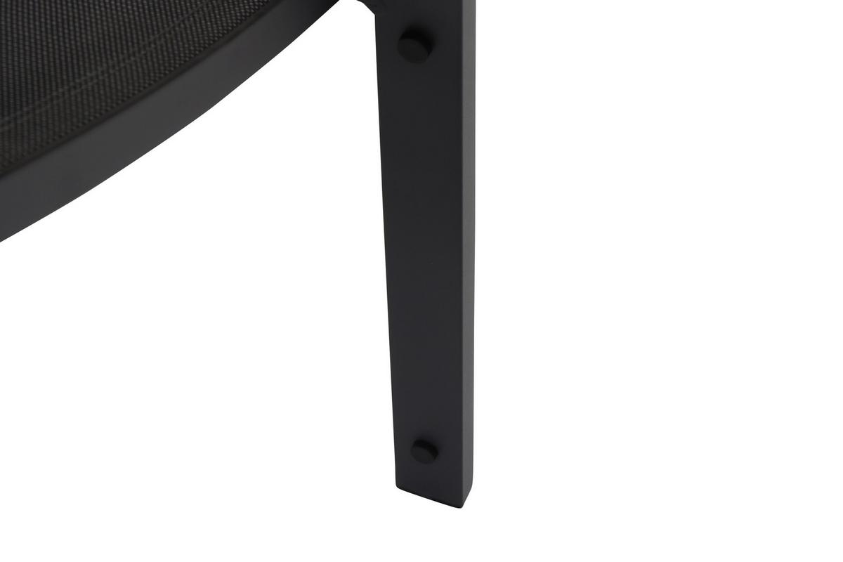 Gartensessel Stapelbar Metall/kunststoff - Anthrazit, KONVENTIONELL, Kunststoff/Metall (60/111,5/74cm) - Siena Garden