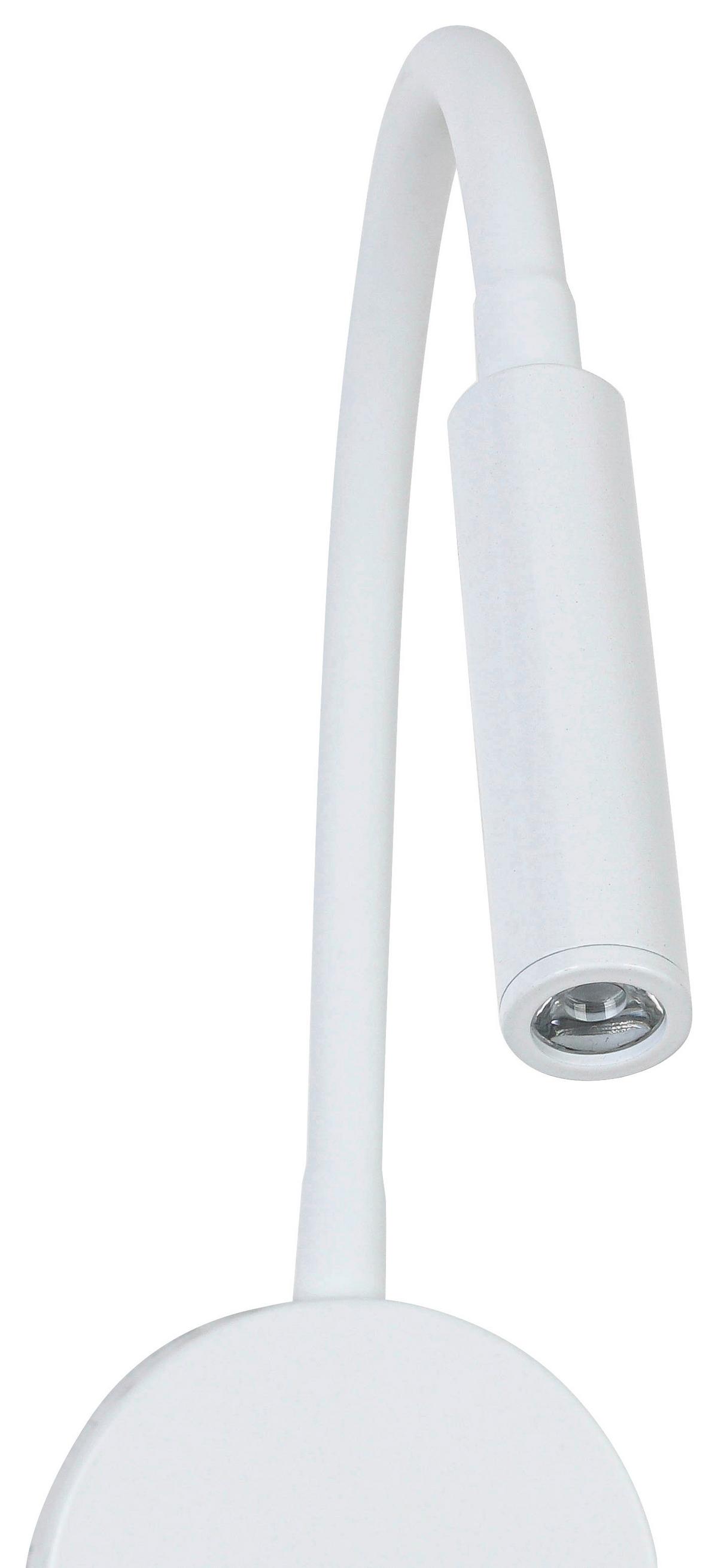 NÁSTENNÉ LED SVIETIDLO HUOIM - biela, Konventionell, kov/plast (3/8/46cm) - Mömax