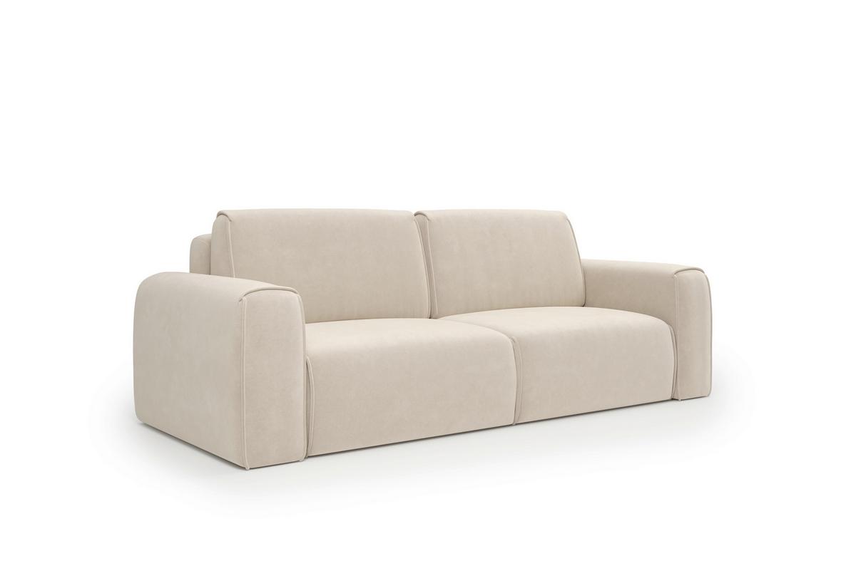 Schlafsofa Tuzzi Weiß B: 252cm - Schwarz/Weiß, Basics, Textil (252/94/105cm) - Livetastic