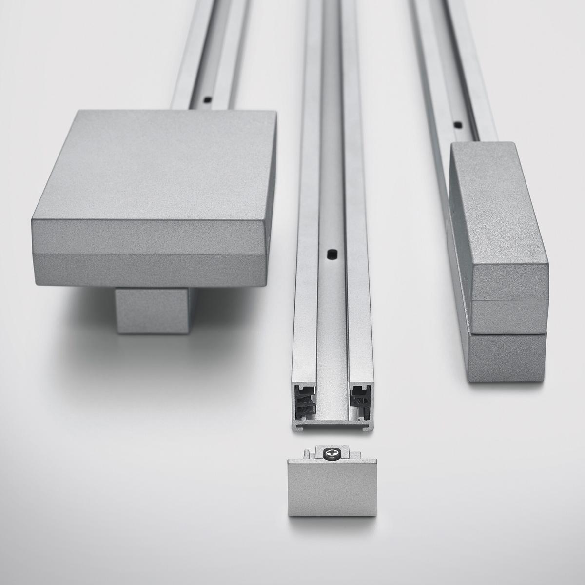 Schienensystem Duoline Schiene 700187 L: 50 Cm In Titanfarben - Titanfarben, Design, Metall (50/3/2cm) - Trio Leuchten