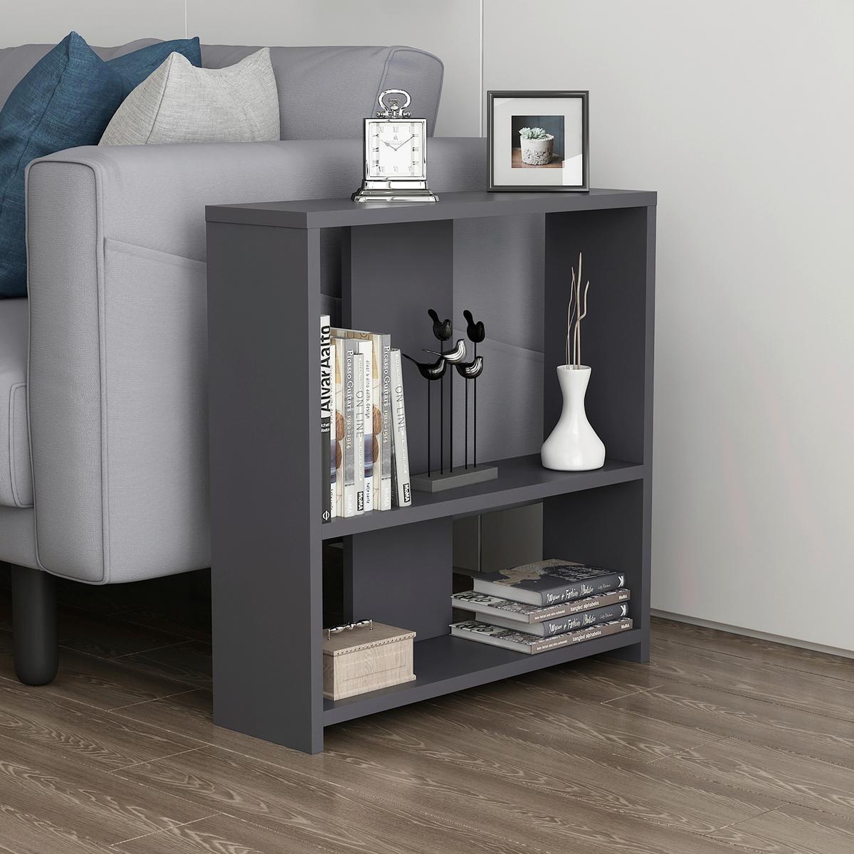 Regal Dosi Standregal - Anthrazit, Design, Holzwerkstoff (60/62/17,6cm) - Livetastic