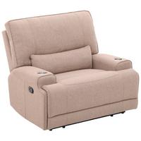 Relaxsessel Texas Mokka B: 122 Cm - Schwarz/Mokka, Basics, Holz/Textil (122/106/102cm) - MID.YOU