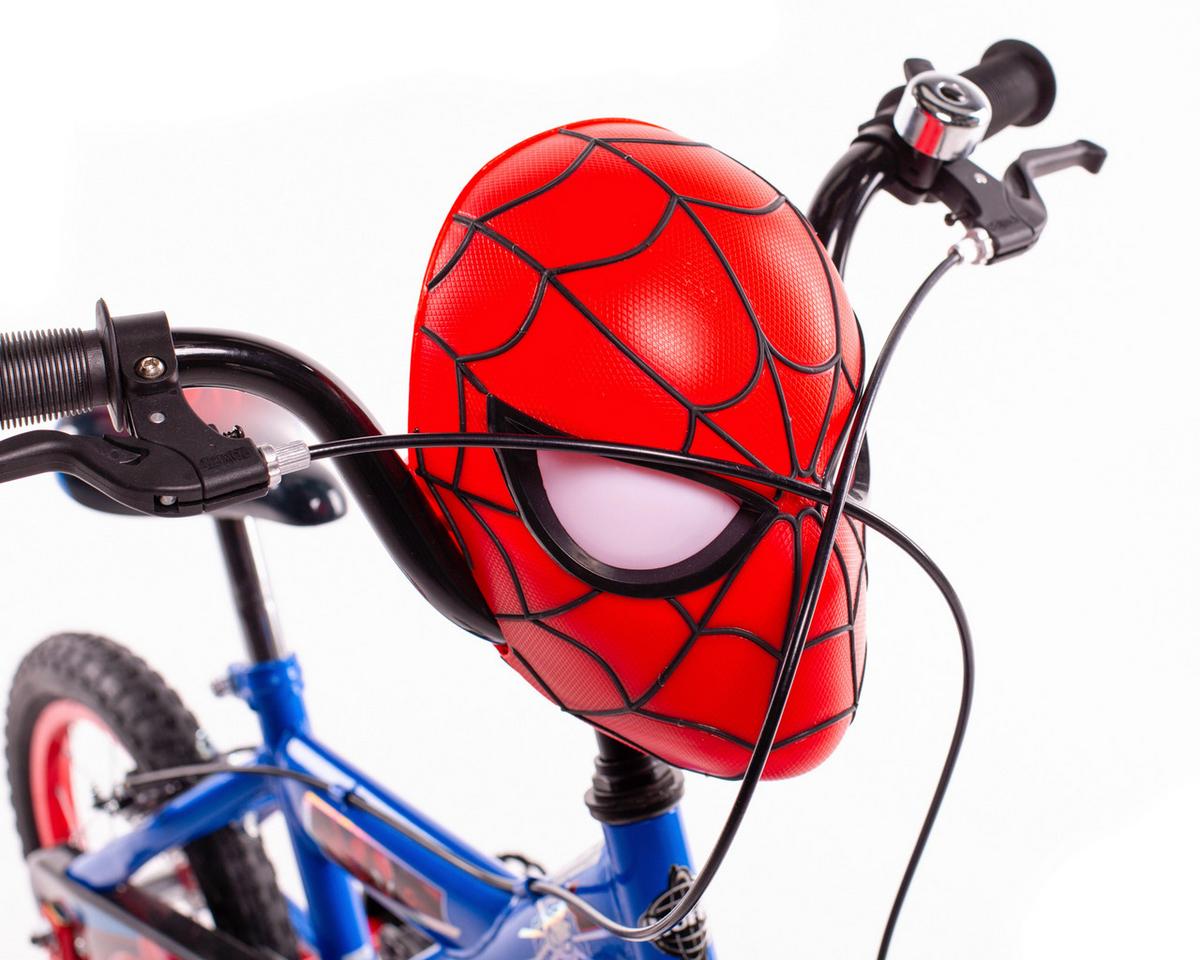 Kinderfahrrad mit Stützrädern Huffy Spider-Man 14 Zoll - Blau, Basics, Metall (53,3/96,5/73,7cm)