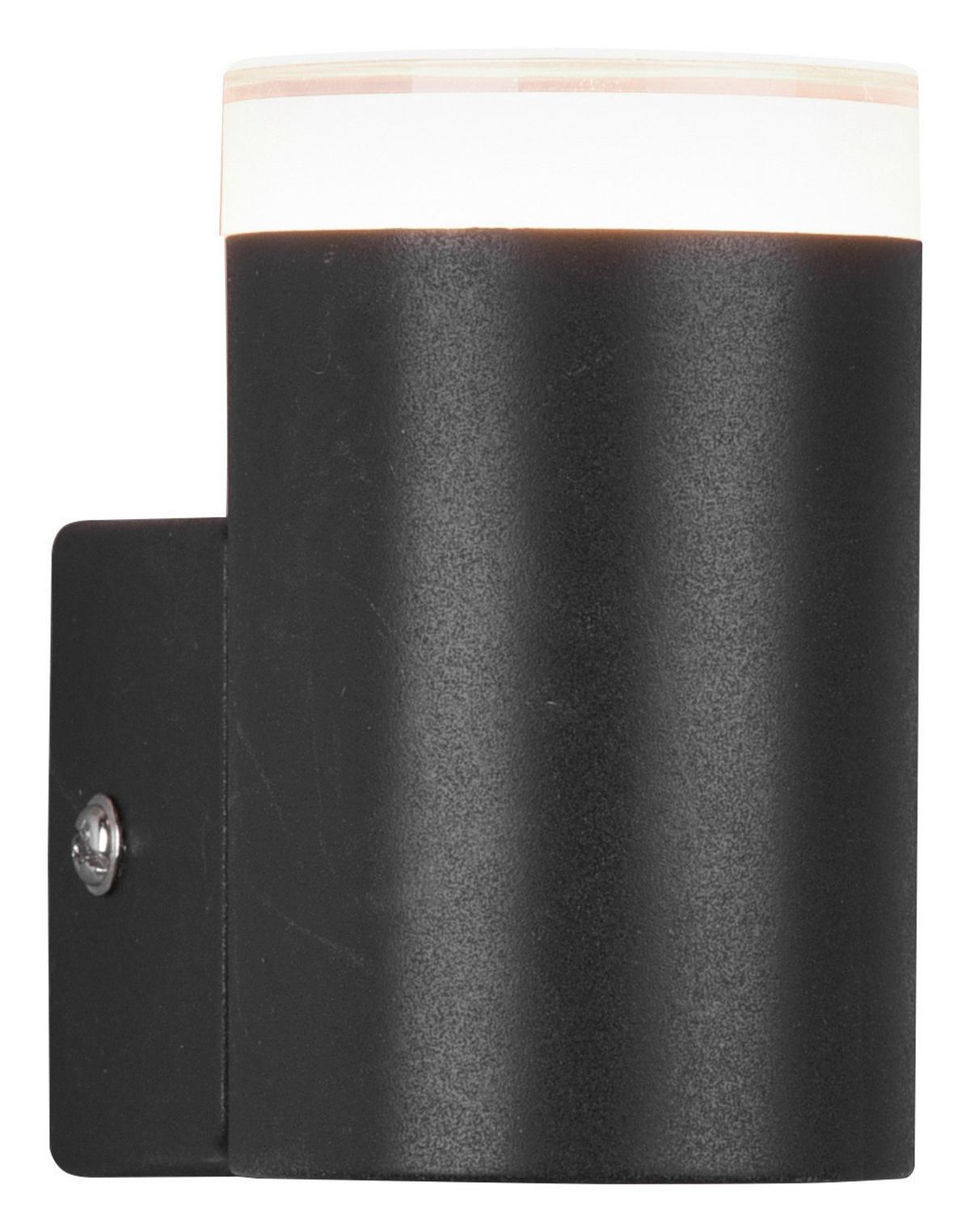 Led-wandleuchte 283110132 - Schwarz/Weiß, Basics, Kunststoff (8,3/5,2/8cm) - Trio Leuchten