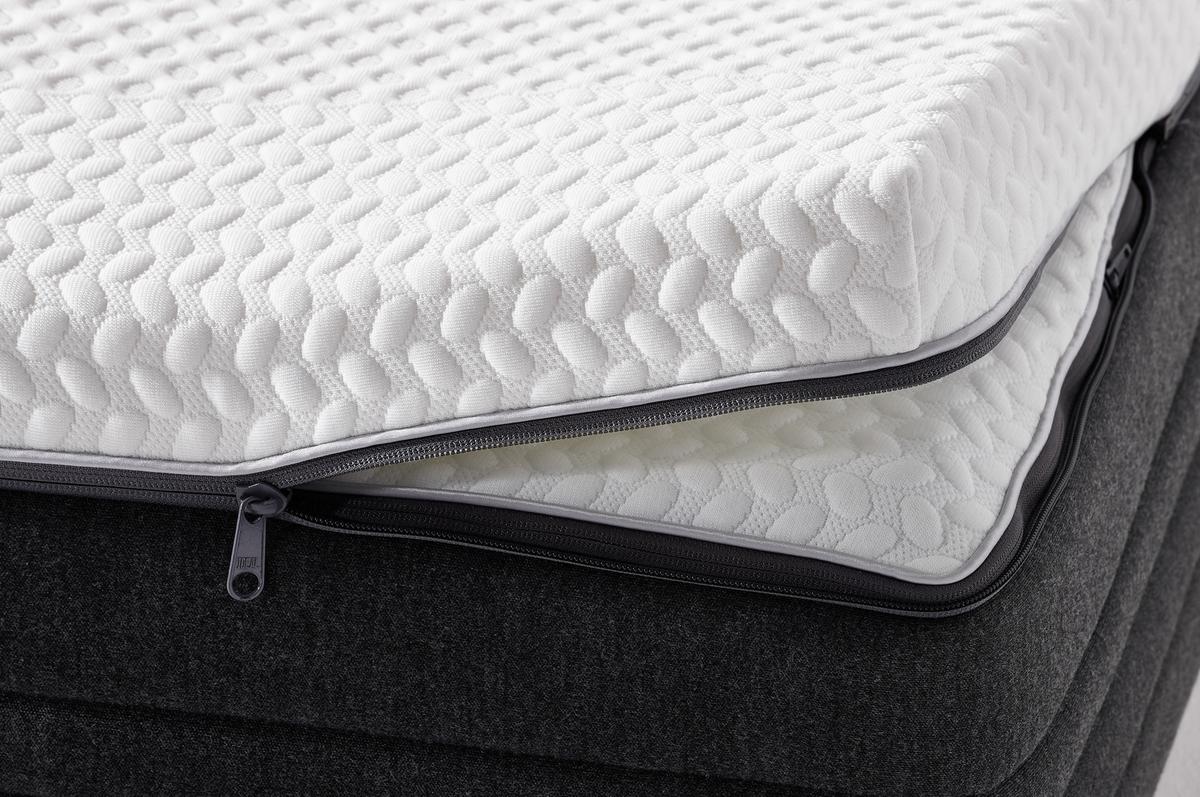 Topper Comfort Line Body Star 90x200cm Gel/Viscoseschaumkern - Weiß, Basics, Textil (90/200cm)