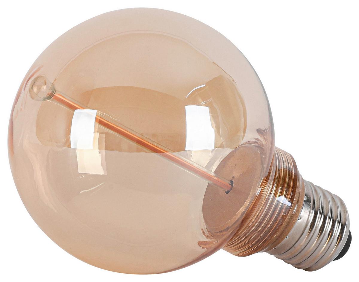 LED ŽÁROVKA C82218MM - jantarové barvy, Konvenční, kov/sklo (8/12,2cm) - Modern Living