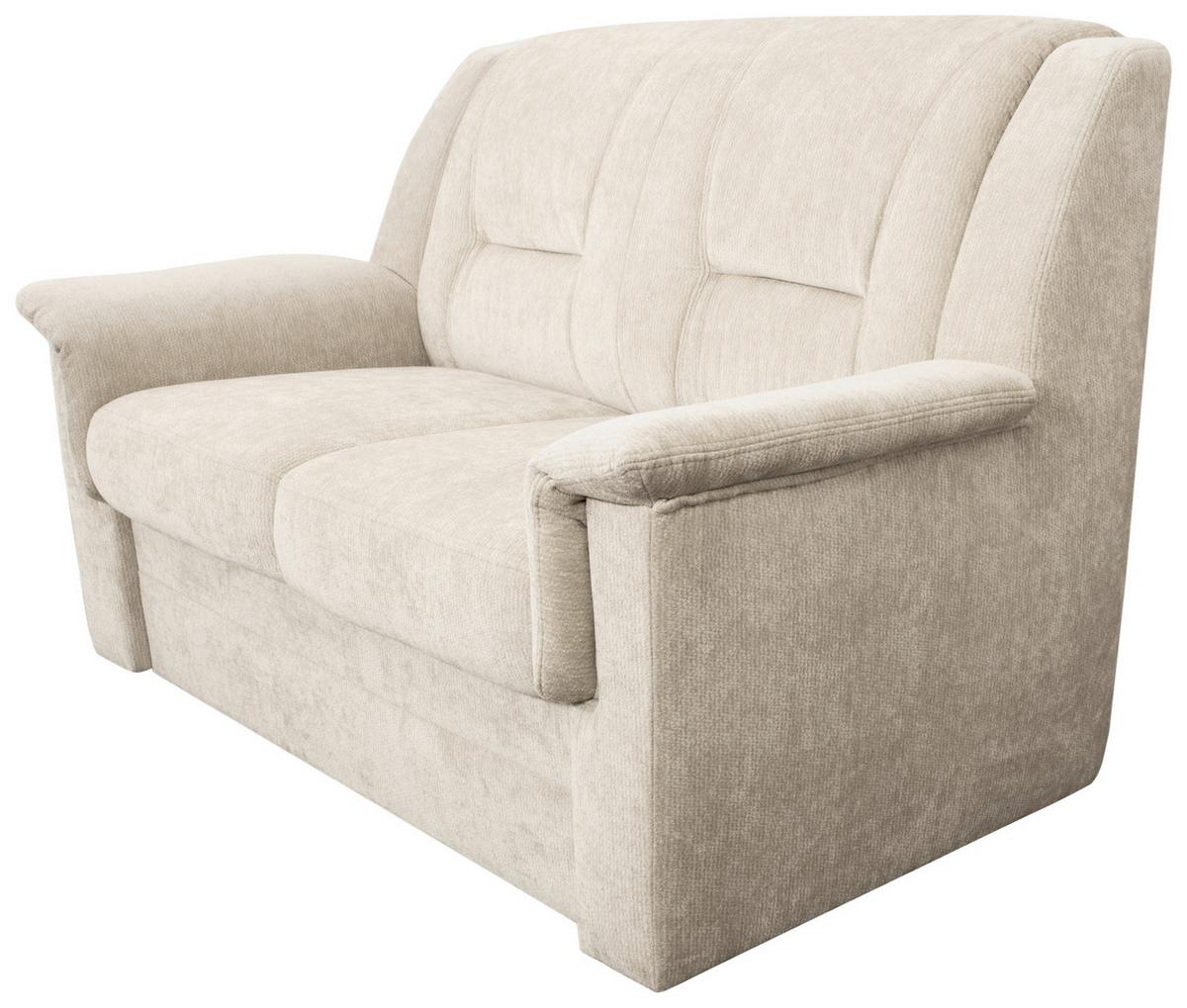 2-SITZER-SOFA Rafael, Creme B: 152 cm - Creme/Schwarz, Trend, Textil (152/95/95cm)