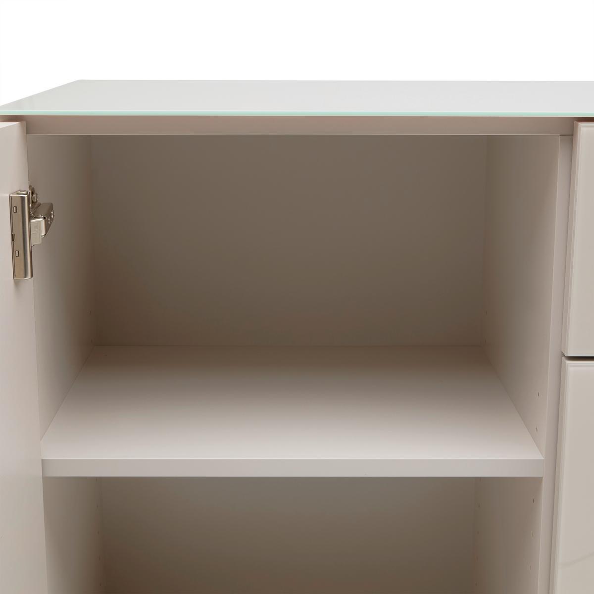 Široká komoda Siena SIENA -EXKLUSIV- - černá/kašmírová, Moderní, kov/kompozitní dřevo (226/99/40cm) - Mömax