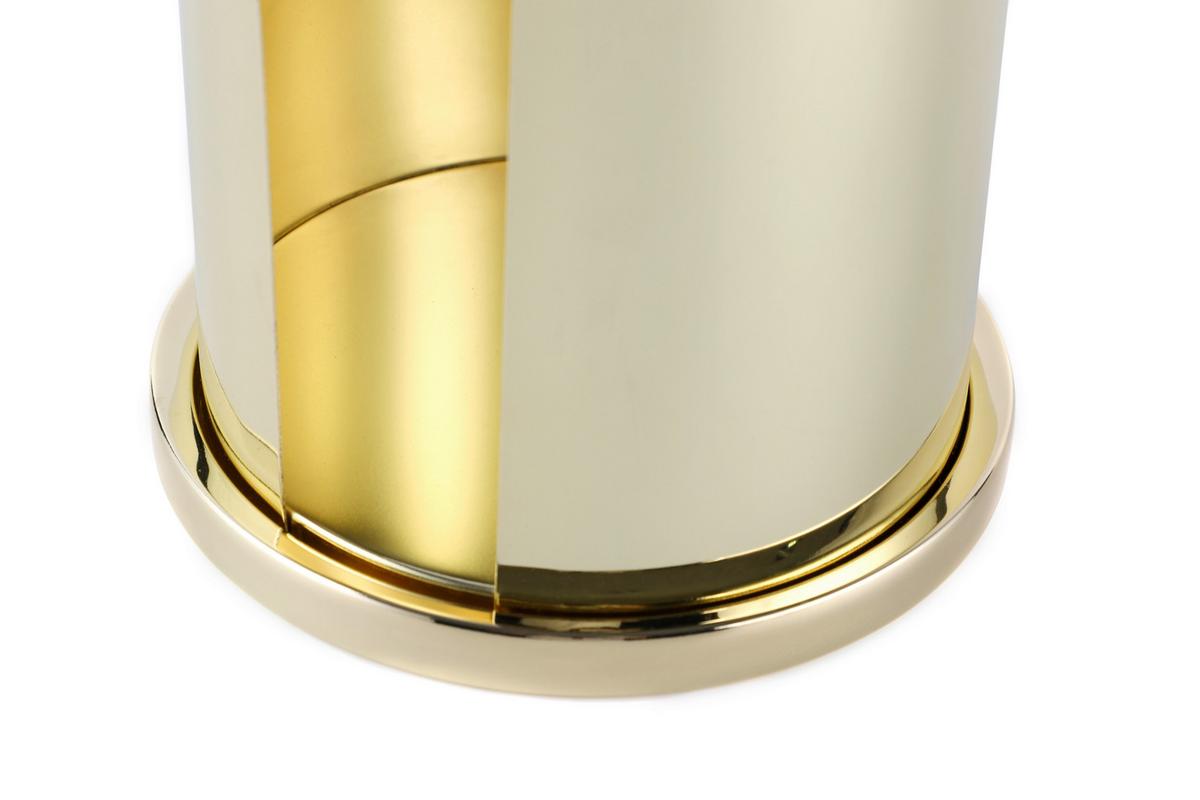Küchenrollenhalter Edelstahl Goldfarben Rutschfest - Goldfarben, Basics, Metall (15,5/33cm) - Echtwerk