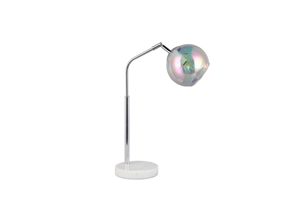 Tischleuchte 516900106 Paxton - Chromfarben, Design, Glas/Metall (28/15/45cm) - Trio Leuchten