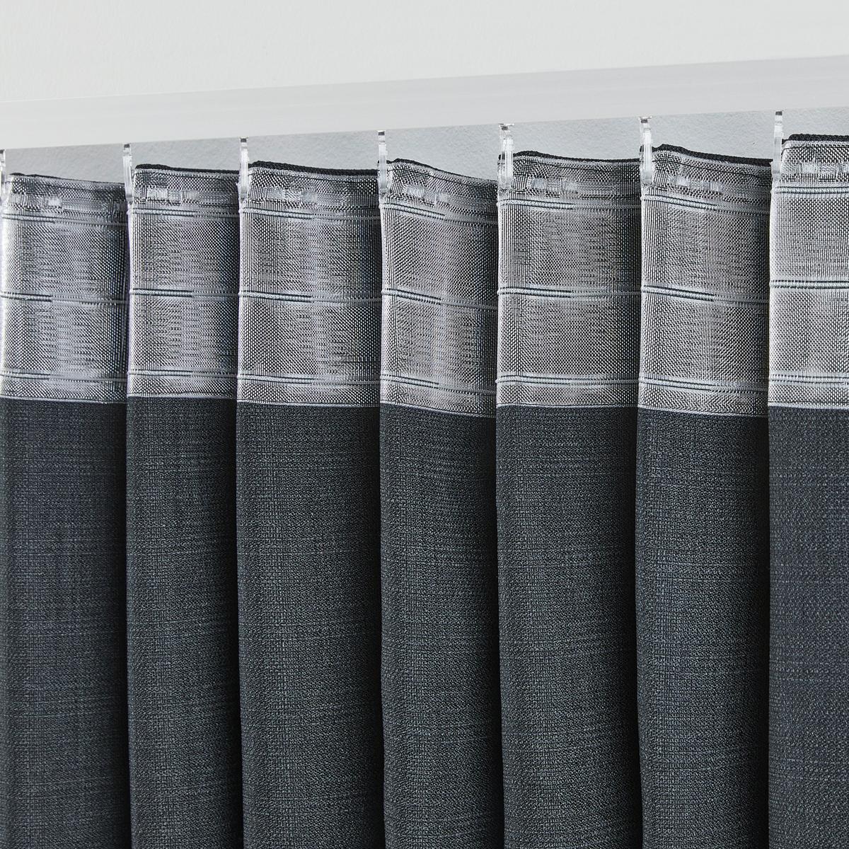 HOTOVÝ ZÁVES LEO, 135/255cm, čierna - čierna, textil (135/255cm) - Premium Living