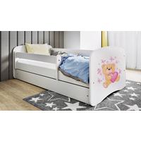 Kinder-/Juniorbett Babydreams inkl. Matratze 80x160 - Birkefarben/Weiß, MODERN, Holz/Holzwerkstoff (80/160cm) - MID.YOU