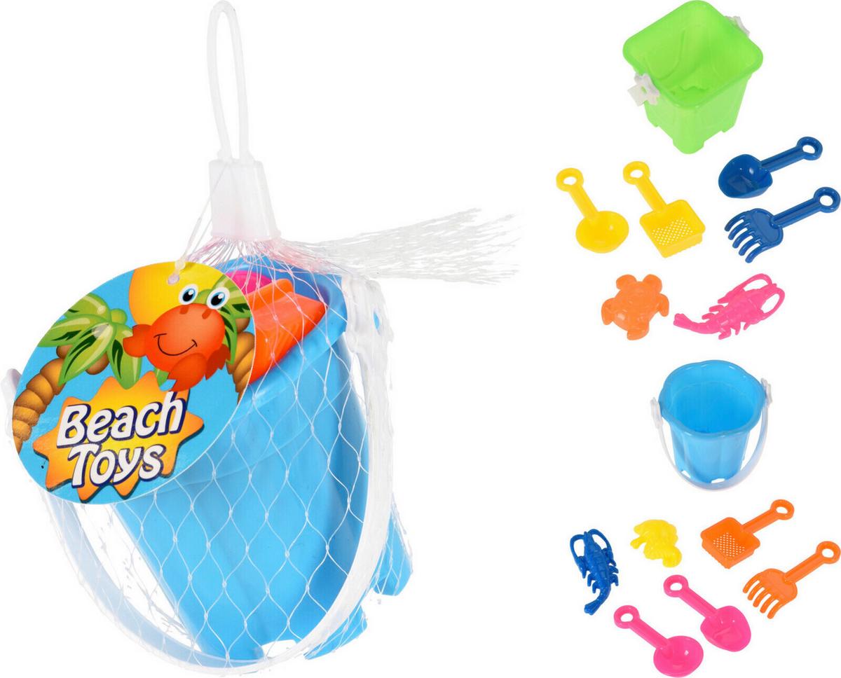 Strandspielset Sandy - Hellgrün/Hellblau, Basics, Kunststoff (8,5/8/7,5cm)