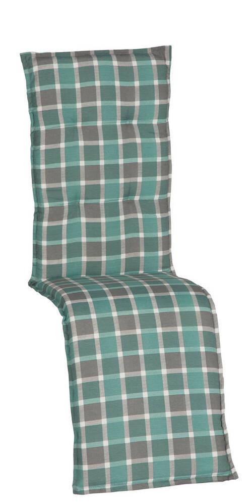 Auflage Sum 171x50x6cm Grau/Türkis - Türkis/Grau, Design, Textil (171/50/6cm) - Gardenson