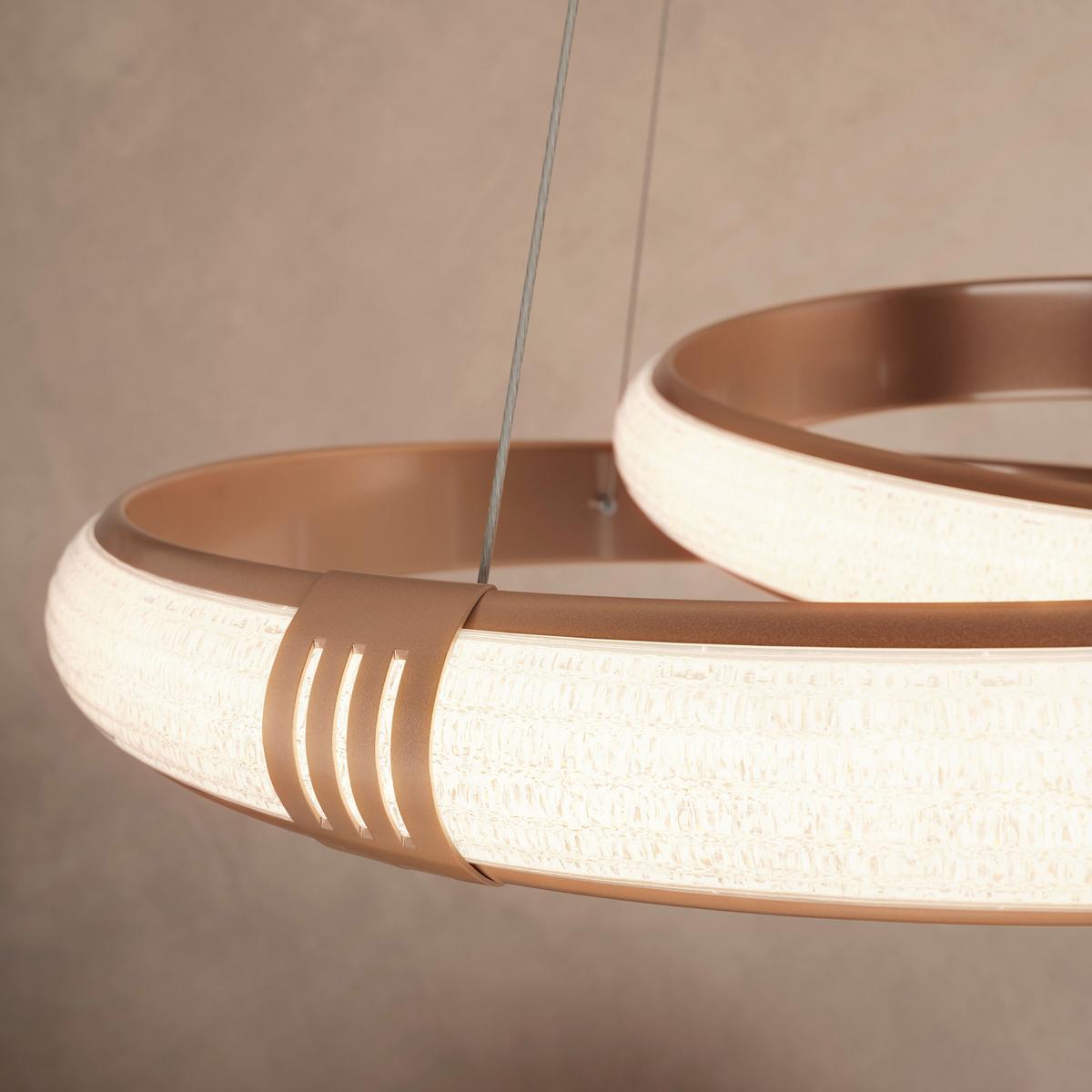 Led Függőlámpa Ceylan - cappuccino, Basics, műanyag/fém (50/120cm) - Luca Bessoni