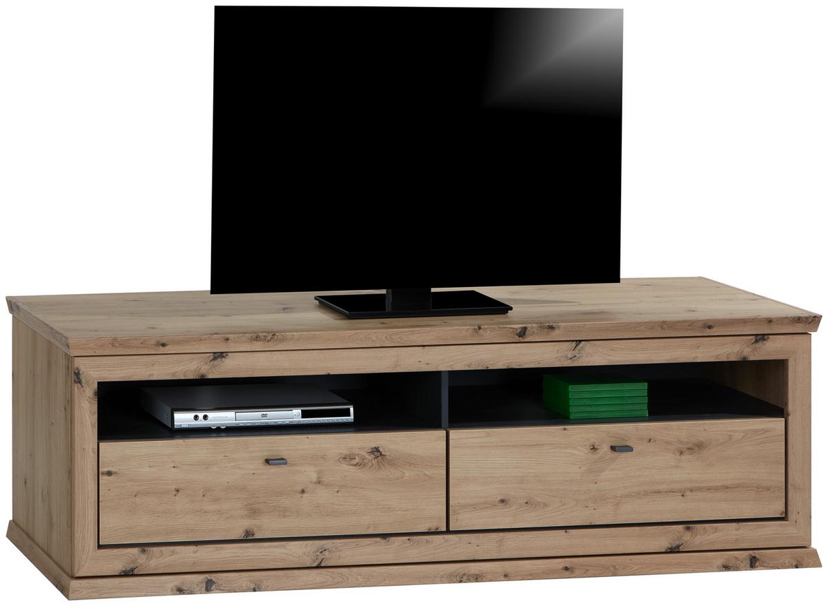 TV DIEL HARVEY - farba duba/antracitová, Lifestyle, kov/kompozitné drevo (180/55,4/50cm)