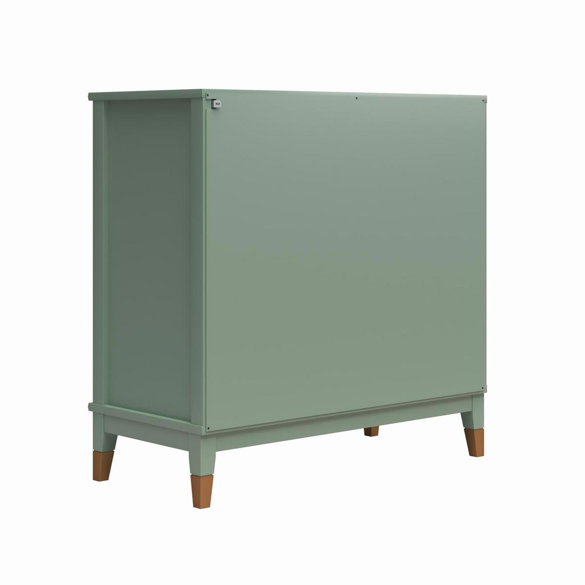 Highboard Westerleigh Hellgrün B: 86 cm - Goldfarben/Hellgrün, Design, Holzwerkstoff/Metall (86/85/41cm) - MID.YOU