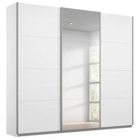 Skriňa s posuvnými dverami KULMBACH, šířka 203 cm - biela/hliníková, Konventionell, kov (203/229/62cm) - Mömax