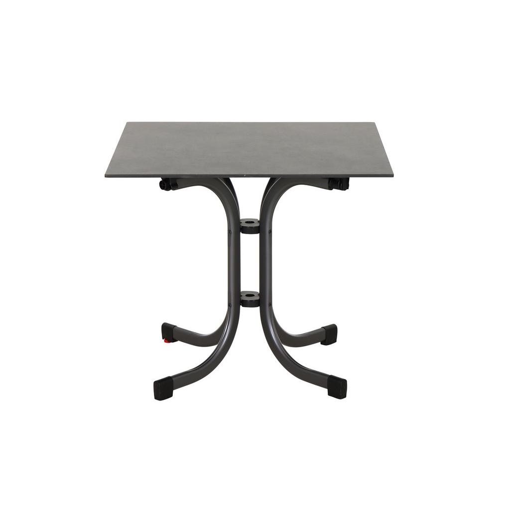 Gartentisch Klappbar Metall/ Kunststoff/holz L 80 Cm