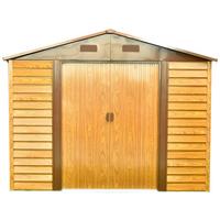 Gerätehaus Ohne Boden 278x215x323 - Hellbraun, Basics, Metall (278/215/323cm)