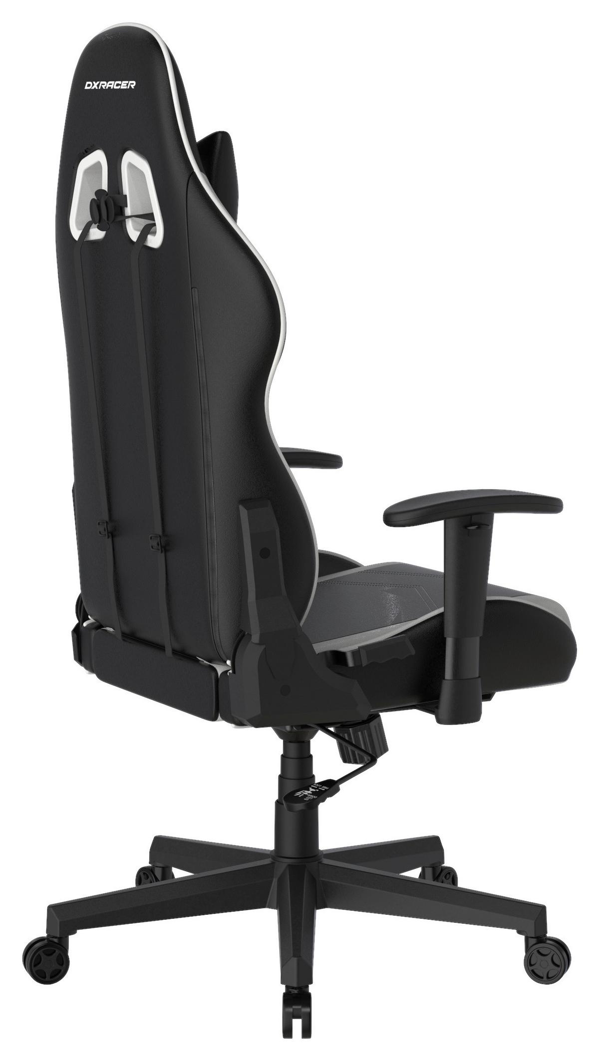 Gamingstuhl DX Racer Prince L - Schwarz/Weiß, MODERN, Kunststoff/Textil (67/126/67cm) - Dxracer