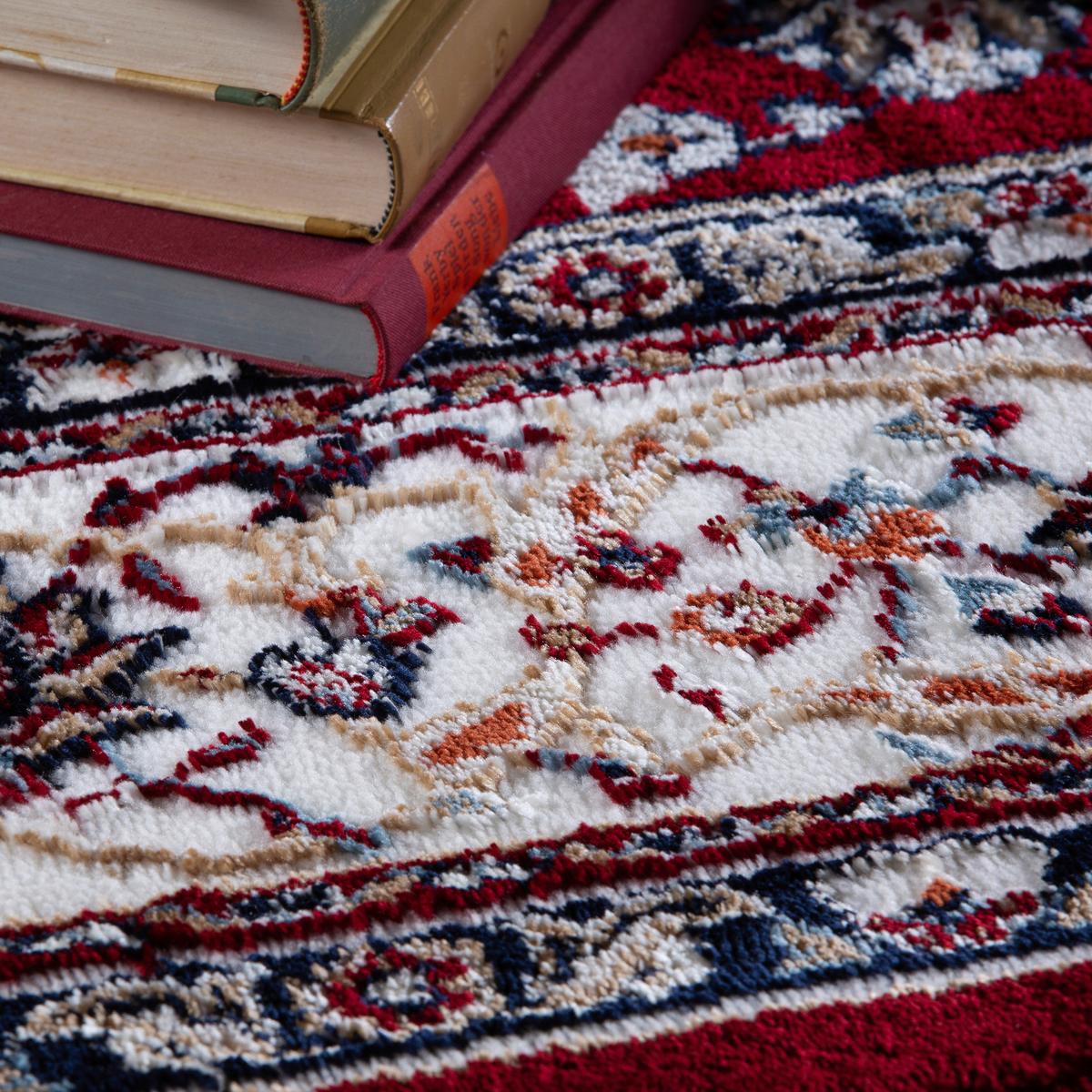 Flachwebteppich Rot Isfahan 40x60 cm Polyester - Rot, LIFESTYLE, Textil (40/60cm) - Obsession