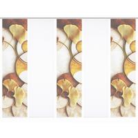 Flächenvorhang Storm 5er Set - Cognac/Goldfarben, Natur, Textil (60/245cm)