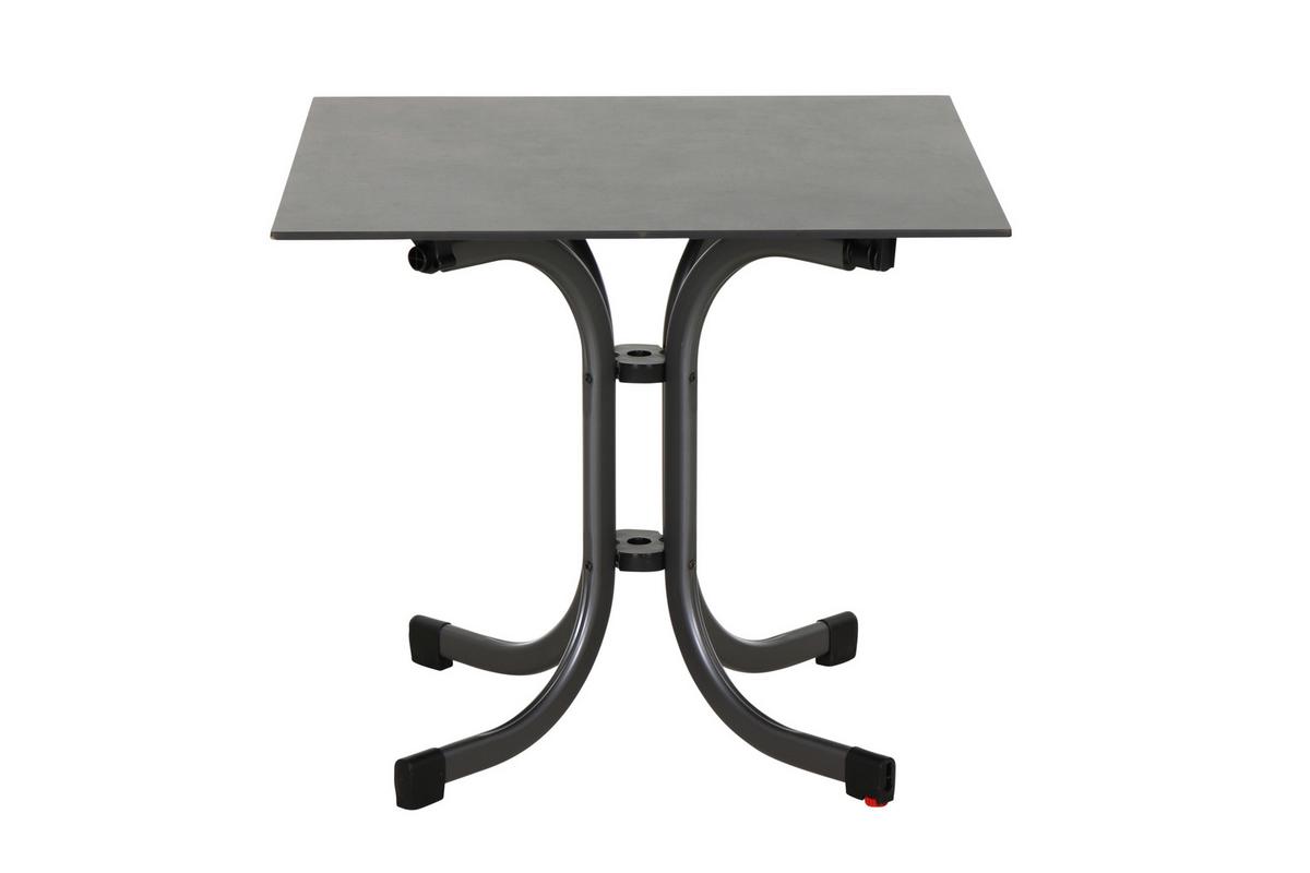 Gartengarnitur T20133 - Anthrazit, Basics, Holzwerkstoff/Kunststoff (57cm) - Siena Garden