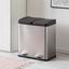 Nášlapný Kôš Trash - čierna/strieborná, Moderný, kov/plast (46,3/37,1/52,6cm) - Premium Living Nášlapný Kôš Trash - čierna/strieborná, Moderný, kov/plast (46,3/37,1/52,6cm) - Premium Living