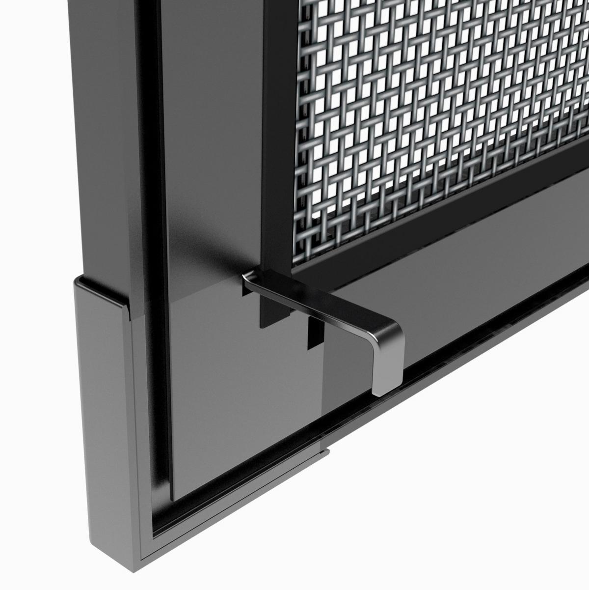 Fliegengitter Fenster 130x150 Cm Anthrazit - Anthrazit, Basics, Metall (130/150cm)