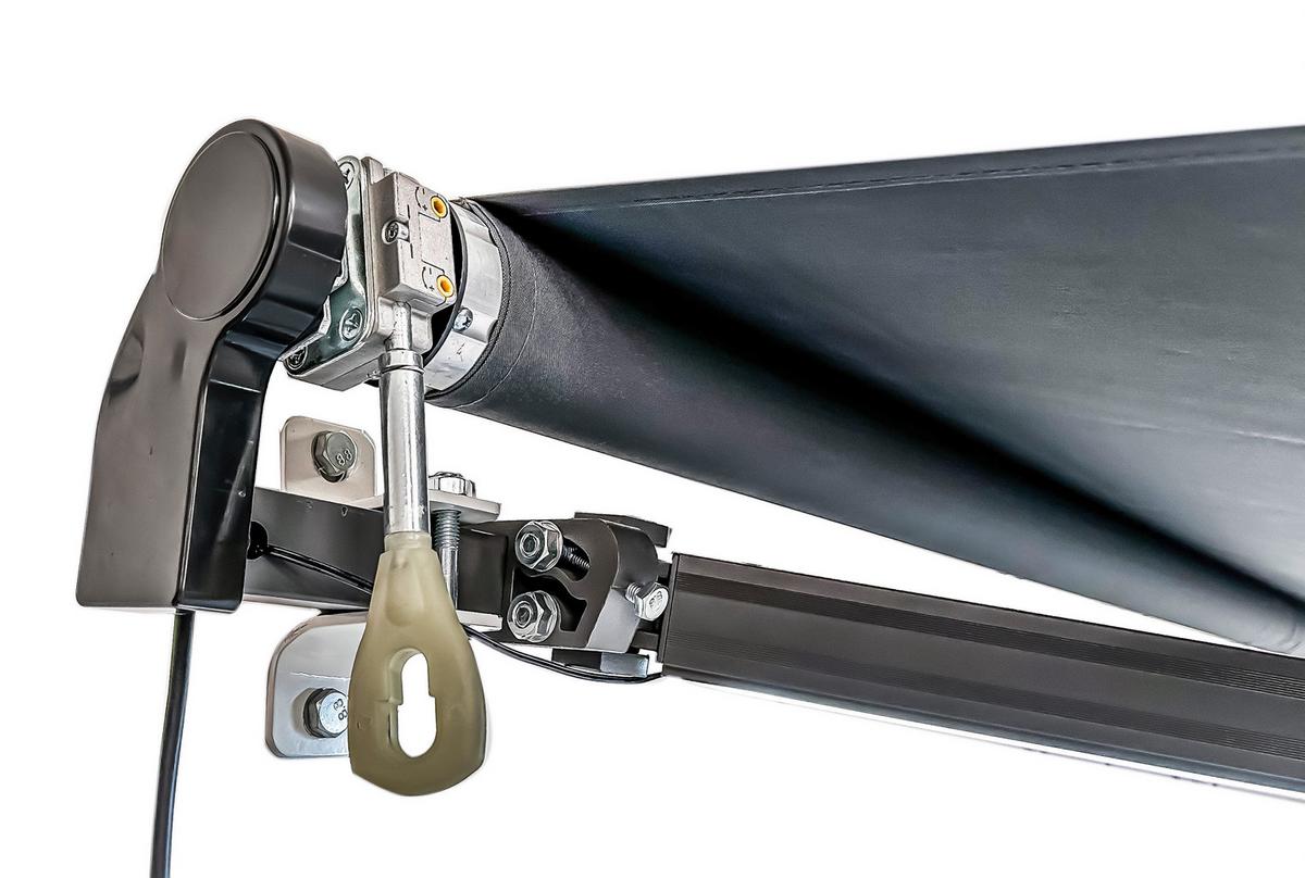MARKISE ELEKTR. MARKISE 395X250 ANTHR. - Dunkelgrau/Anthrazit, MODERN, Kunststoff/Metall (250/20/395cm) - Gardenson