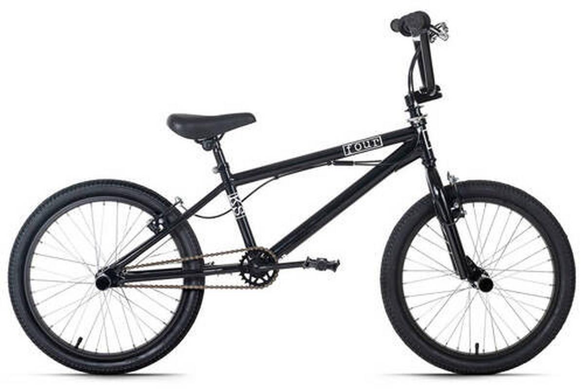 Kinder Bmx 20 Zoll Freestyle Unisex - Schwarz, Basics, Metall (70/100/70cm) - KS Cycling