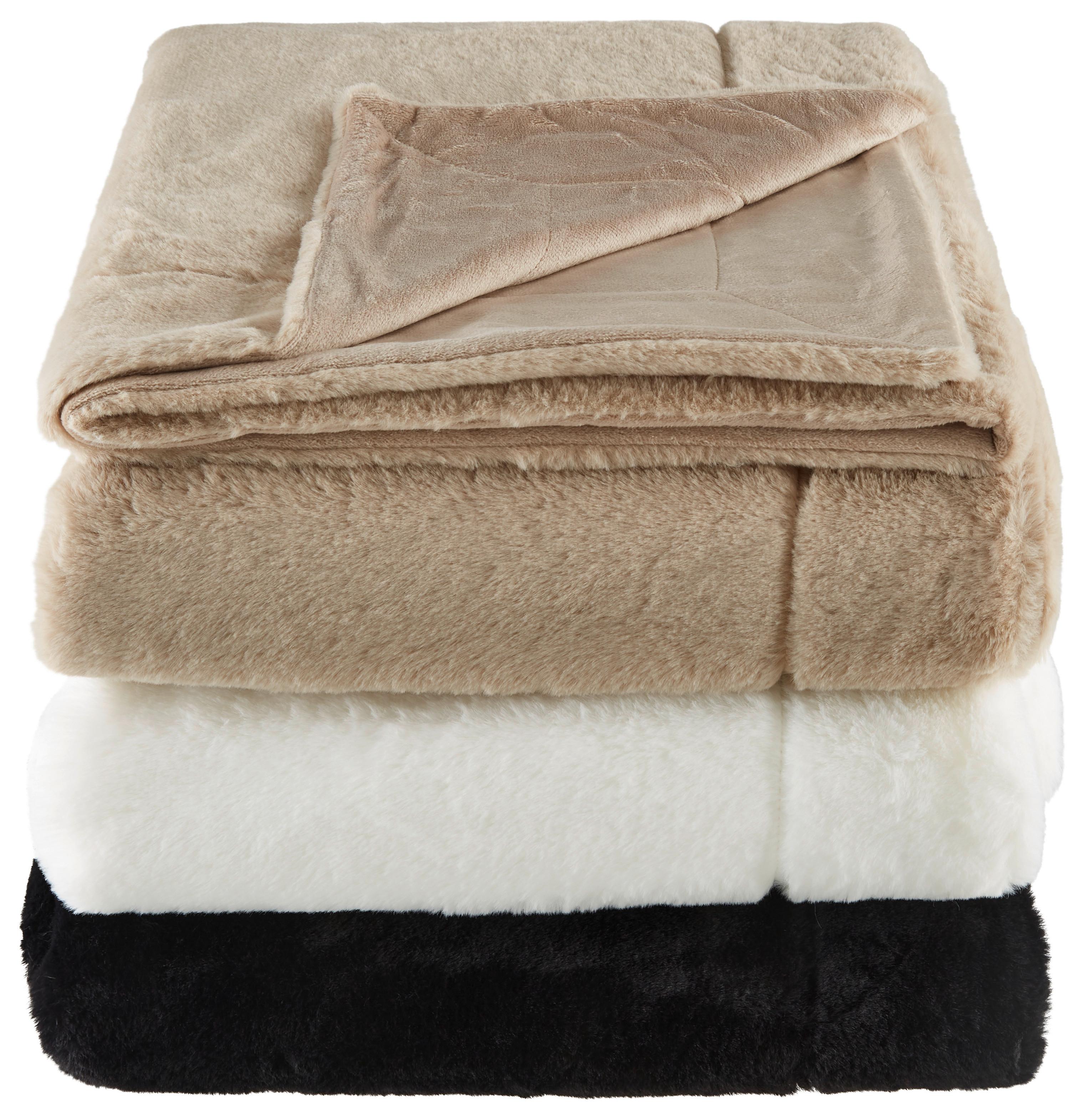 Kuscheldecke Lena Schwarz 140x190 cm - Schwarz, MODERN, Textil (140/190cm) - Luca Bessoni