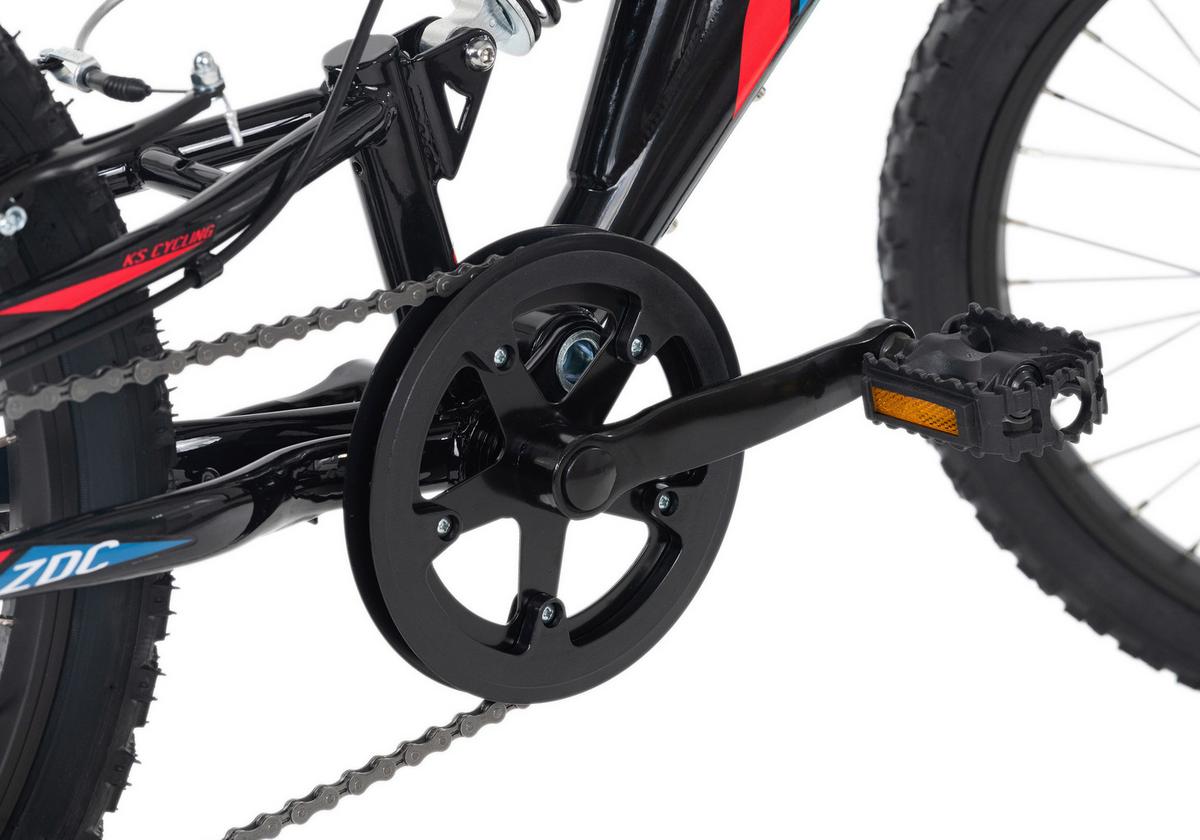 Kinderfahrrad 20 Zoll Zodiac 6 Gänge - Blau/Rot, Basics, Metall (180/70/80cm) - KS Cycling